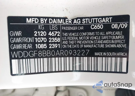 2010 Mercedes-Benz C 300 Luxury 4Matic/Sport 4Matic from USA, damaged, VIN WDDGF8BB0AR093227